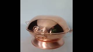 Cataplana Lisa con Base 67 comensales 36 cm copper utensiliosparacozinha cobre kitchen [upl. by Anazus]