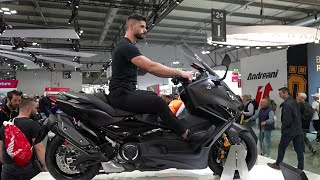 New 2024 YAMAHA TMAX 560 scooter in EICMA show [upl. by Novyat]