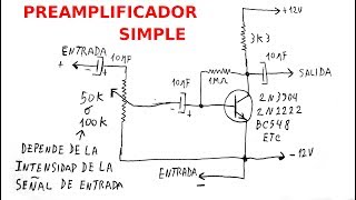 05Preamplificador simple de propositos generales [upl. by Yelrebmyk]