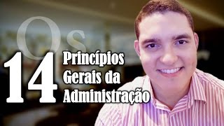 ⏳Os 14 Princípios Gerais da Administração  TGA  CANAL DO DÉ [upl. by Eidurt]