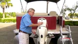 Evinrude ETEC 90 Pontoon Series Test 2014 By BoatTestcom [upl. by Eniksre]