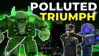 How I beat the new polluted  Tower Defense Simulator ROBLOX [upl. by Wendalyn]