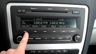 SKODA OCTAVIA II FL 14 TSI 90kW 122KM skoda auto radio SWING MP3 Review [upl. by Ahsitauq]