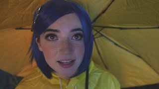 ASMR Coralines Rainy Day Adventure crinkly coat purring cat trading marbles [upl. by Quick]