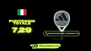 Racchetta padel adidas adipower light 33  giocatrice Mafalda Fernandes [upl. by Tenom478]