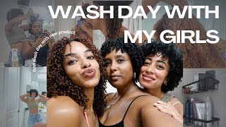 Brand new curly haircare line review my first wash experience [upl. by Buchheim]