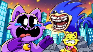 SHIN SONIC TAPES Vs CATNAP Poppy Playtime Animation [upl. by Ansel172]