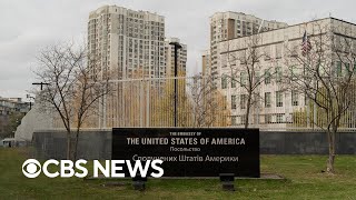 US closes embassy in Kyiv amid warnings of quotsignificantquot Russian air attack [upl. by Louise]