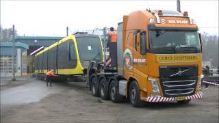 Eerste tram Uithoflijn aangekomen in Nieuwegein  CAF Urbos 100 [upl. by Nada]