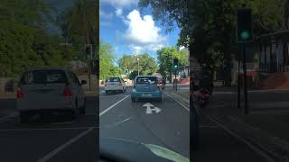 Blue car signaled righttrendingshorts automobile Bermuda Island [upl. by Ring]