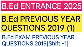 ODISHA BED ENTRANCE EXAM PREPARATION 2025ODISHA BED PREVIOUS YEAR QUESTIONS ANSWERODISHA BED 2025 [upl. by Drarej]