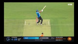 Thomas Kelly hits Jason Behrendorff for a massive six [upl. by Fariss]