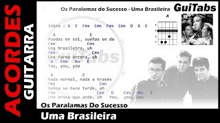 UMA BRASILEIRA 🇧🇷  Paralamas  Letras  Acordes GUITARRA 🎸 Karaoke [upl. by Euqinna254]