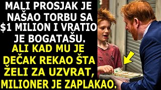 MALI PROSJAK NAŠAO AKTOVKU SA MILION DOLARA KOJA PRIPADA BOGATAŠU I VRATIO JU JEALI KAD MU JE REKAO [upl. by Noerb]