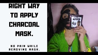 RIGHT WAY TO USE CHARCOAL PEEL OFF MASK FOR BEST RESULTS REVIEW AND DEMO ANITA DHIMAN [upl. by Eyahs]