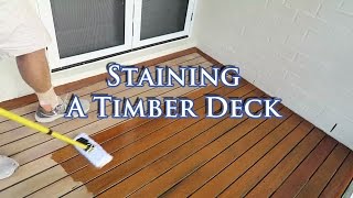 Stain and Restore Timber Decking Using Sikkens [upl. by Arrej]