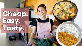 CHEAP Vegan Meals That Are Easy amp Taste Really Good [upl. by Analat]