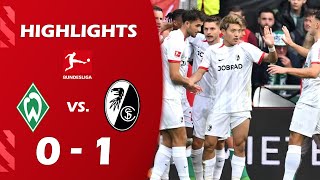 SV Werder Bremen gegen SC Freiburg 01 SpielHighlights Tor  Bundesliga 202425 [upl. by Grew]