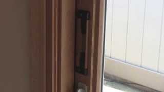 HOW TO INSTALL THE ARMOR LATCH SYSTEM FOR SLIDING GLASS DOORS [upl. by Uird]