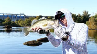 Fishing a River Below a Gushing Dam [upl. by Eldreda]