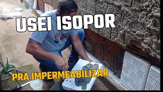 Impermeabilizei a Parede com Isopor [upl. by Laure]