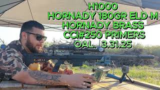 7mm PRC RELOADS WITH H1000 AND HORNADY 180GR ELD M ON SAVAGE 110 TRAIL HUNTER PART 2 [upl. by Akirdnwahs]