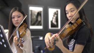 Canon in D violin duet [upl. by Einiar]