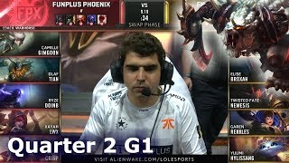 FPX vs FNC  Game 1  Quarter Finals S9 LoL Worlds 2019  FunPlus Phoenix vs Fnatic G1 [upl. by Irakab]