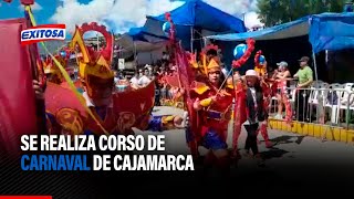 🔴🔵Se realiza corso de carnaval de Cajamarca [upl. by Ahsuatan]