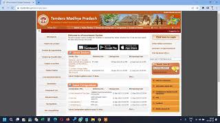 How to find  watch live Tenders on MP Tenders Portal mptendersgovin  Live Demo [upl. by Curry]