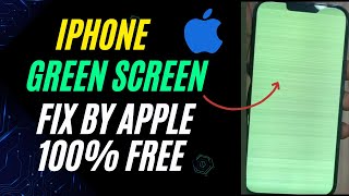 iPhone Green Screen fix by apple 100 Free trending iphone viral iphonegreendisplayissue [upl. by Baalbeer589]