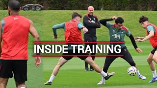 INSIDE TRAINING  Rigorous fitness training by Arne Slot as Full team are fully ready [upl. by Hodosh]