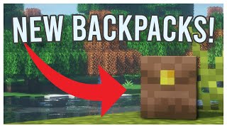 The BEST BACKPACK MOD for MINECRAFT Beans Backpack Mod [upl. by Krischer188]