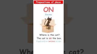 PREPOSITIONS of PLACE 1 Inglés para niños shorts [upl. by Penrose513]