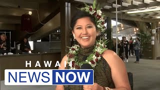 Crowds get ready for Miss Aloha Hula night at the 2024 Merrie Monarch Festival [upl. by Kezer]