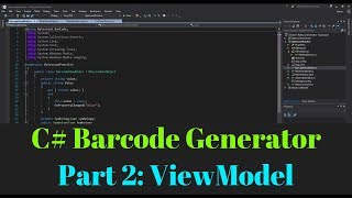 Creating Barcodes in C WPF  Part 2 ViewModel [upl. by Annawot]