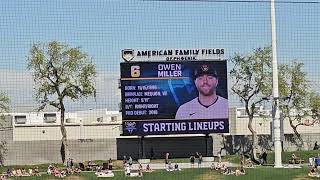 Milwaukee Brewers starting lineup vs Chicago White Sox 31324 [upl. by Anairt]