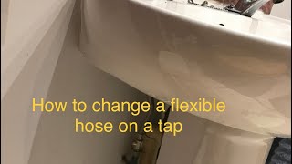 How to replace a tap flexi hose [upl. by Bennion]