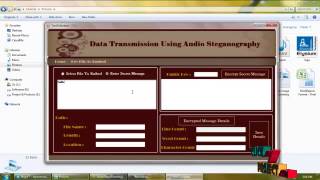 Final Year Projects 2015  DATA TRANSMISSION USING AUDIO STEGANOGRAPHY [upl. by Meean576]