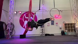 Emilina  “Unsaid Emily” Advanced Lyra Routine [upl. by Eberhard]