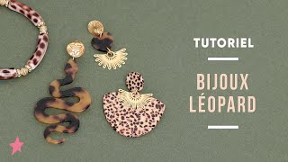 TUTORIEL  Bijoux imprimé Léopard  Tendance Bijoux Rentrée 2024 [upl. by Quirk]