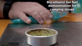 Bioethanol gel demonstration for camping stoves [upl. by Vivica737]