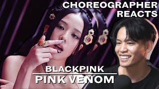 Dancer Reacts to BLACKPINK  PINK VENOM MV Dance Practice [upl. by Iuq]