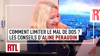 Comment limiter le mal de dos  Les conseils dAline Perraudin [upl. by Ezar447]