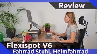 Flexispot V6 Fahrrad Stuhl Heimfahrrad Review 2023 [upl. by Eltsyrk158]