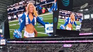 2024 Dallas Cowboys Cheerleaders pregame performance Thunderstruck vs 92224 screenview only [upl. by Cressida]