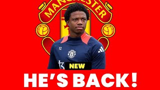 TYRELL MALACIA IS BACK IN THE MAN UNITED SQUAD [upl. by Ynnoj]