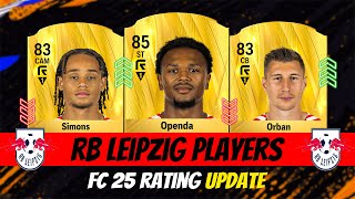 FC 25 RB Leipzig Player Ratings EA FC 25🔥 ft Openda Simons Orban [upl. by Nork914]