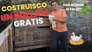 Costruisco un POLLAIO🐓completamente di PALLETgratis🪵 [upl. by Alin965]