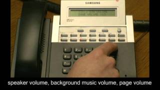 How to Change Station Volume on a Samsung Telephone System [upl. by Retep]